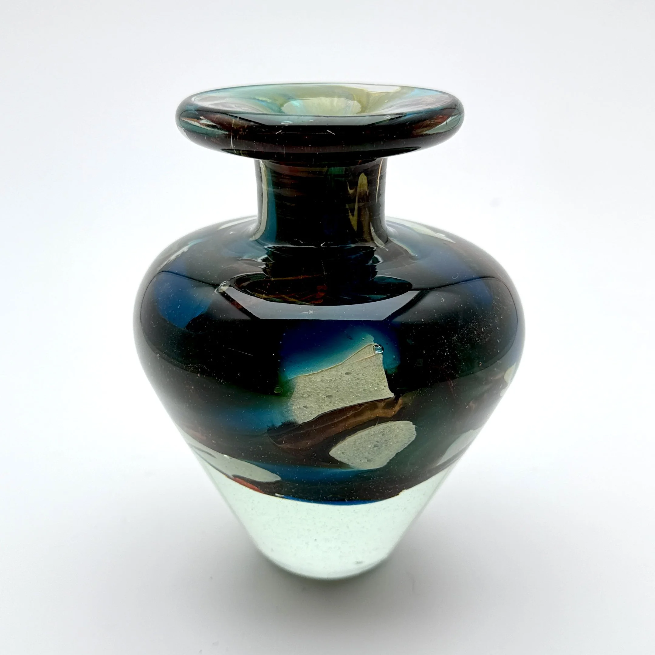 Licio Zanetti Murano Glass Heron, vintage mid-century Italian art